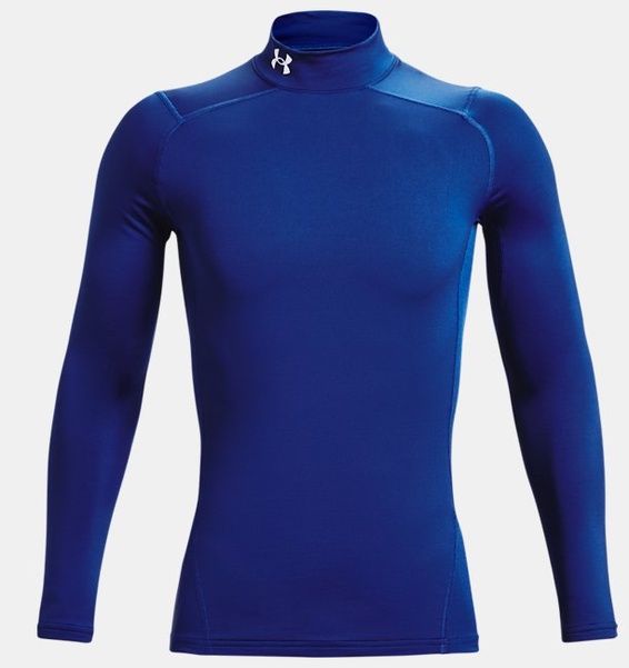 Mavi Erkek UA ColdGear Armour Compression Mock Uzun Kollu T-shirt