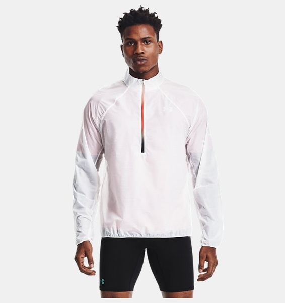 Beyaz Erkek UA Impasse Flight ½ Fermuarlı Sweatshirt