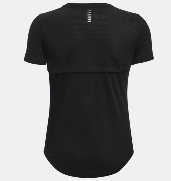 Siyah Kadın UA Streaker Koşu Kısa Kollu T-shirt