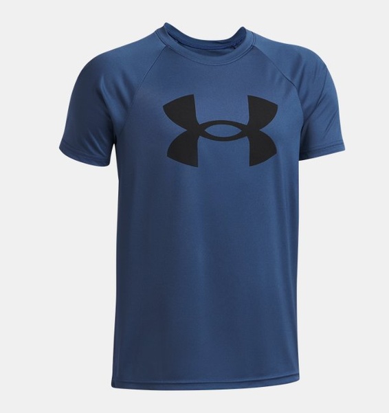 Mavi Erkek Çocuk UA Tech™ Big Logo Kısa Kollu T-shirt
