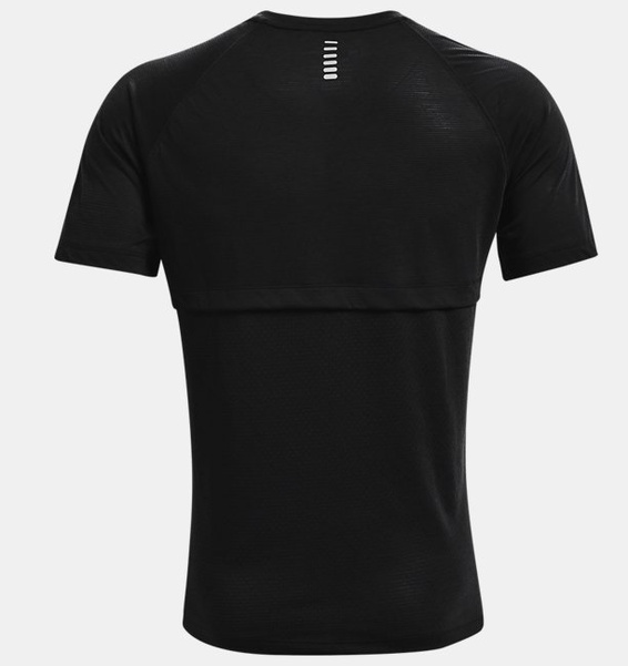 Siyah Erkek UA Streaker Koşu Kısa Kollu T-shirt