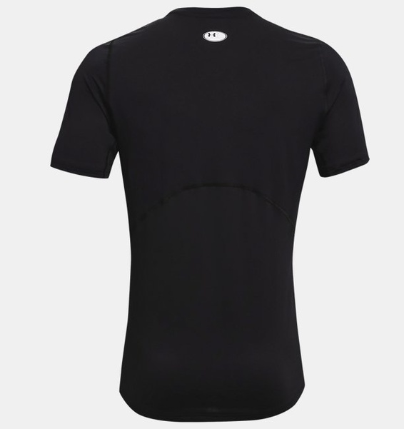 Siyah Erkek UA HeatGear Armour Fitted Kısa Kollu T-shirt