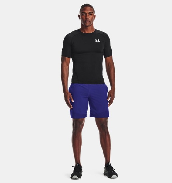 Siyah Erkek UA HeatGear Armour Compression Kısa Kollu T-shirt