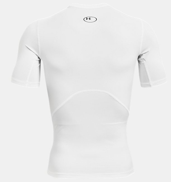 Beyaz Erkek UA HeatGear Armour Compression Kısa Kollu T-shirt