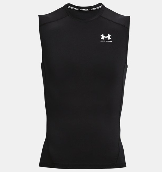 Siyah Erkek UA HeatGear Armour Compression Atlet