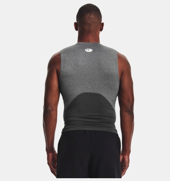 Gri Erkek UA HeatGear Armour Compression Atlet