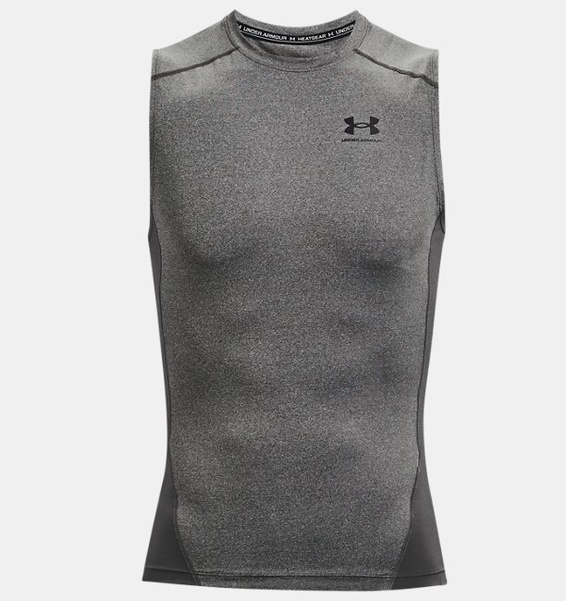 Gri Erkek UA HeatGear Armour Compression Atlet