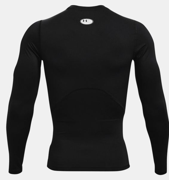 Siyah Erkek UA HeatGear Armour Compression Uzun Kollu T-shirt