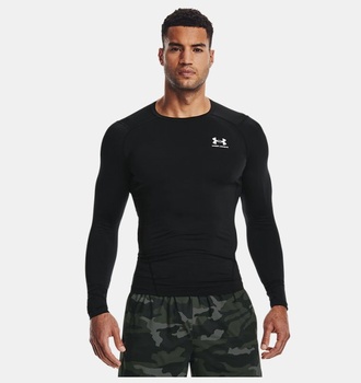 Erkek UA HeatGear Armour Compression Uzun Kollu T-shirt