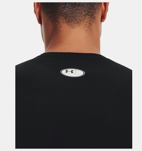 Siyah Erkek UA HeatGear Armour Compression Uzun Kollu T-shirt