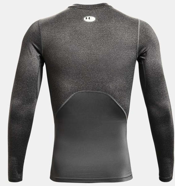 Gri Erkek UA HeatGear Armour Compression Uzun Kollu T-shirt