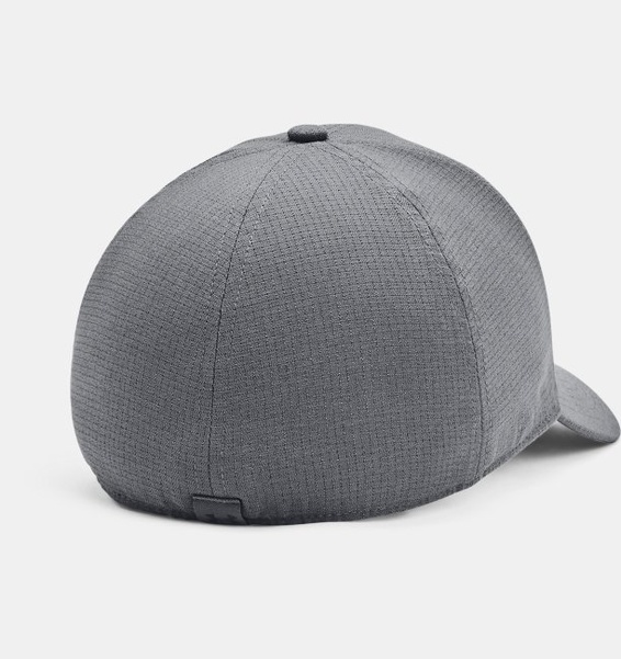 Gri Erkek UA Serin Tutan ArmourPencereli™ Stretch Şapka