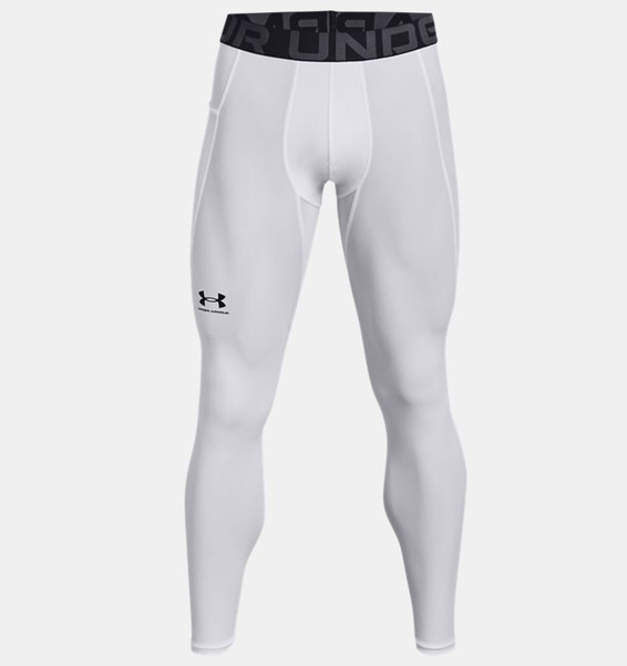 Beyaz Erkek UA HeatGear Armour Tayt