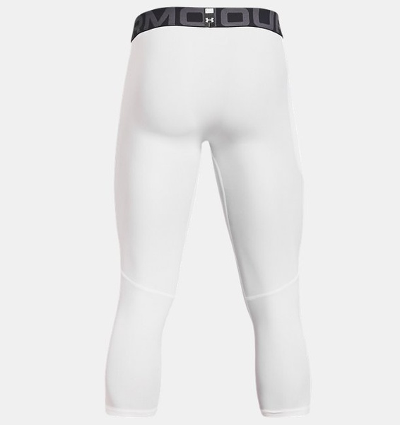 Beyaz Erkek UA HeatGear Armour 3/4 Tayt