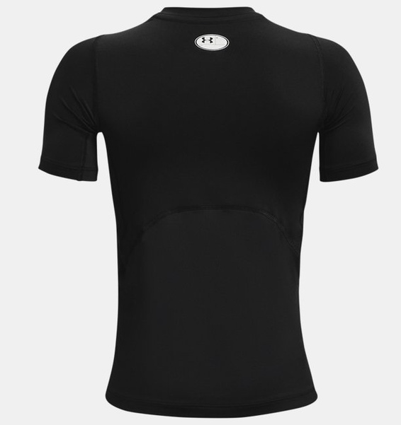 Siyah Erkek Çocuk HeatGear® Armour Kısa Kollu T-shirt