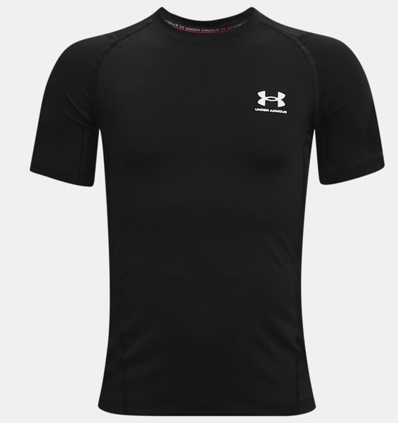 Siyah Erkek Çocuk HeatGear® Armour Kısa Kollu T-shirt