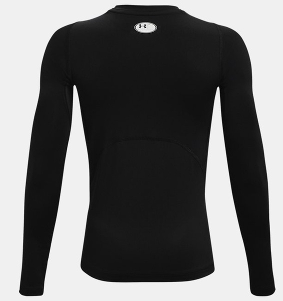 Siyah Erkek Çocuk HeatGear® Armour Uzun Kollu T-shirt
