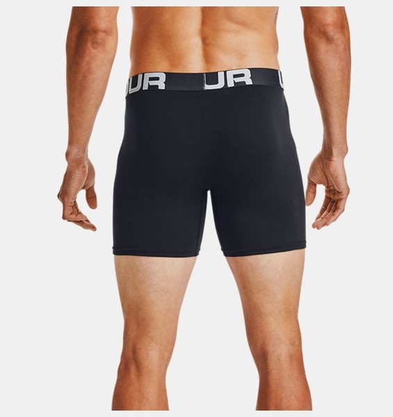 Siyah Erkek Charged Cotton® 6" Boxerjock® – 3'lü Paket