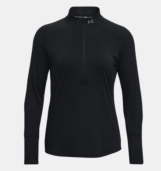Siyah Kadın UA Qualifier Koşu 2.0 ½ Fermuarlı Sweatshirt