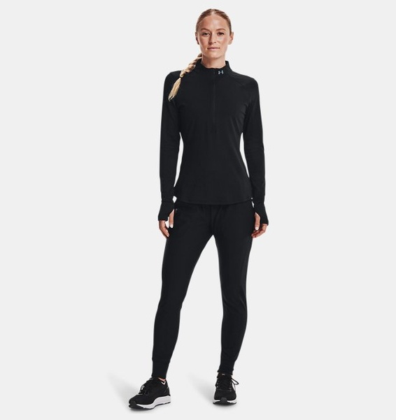 Siyah Kadın UA Qualifier Koşu 2.0 ½ Fermuarlı Sweatshirt