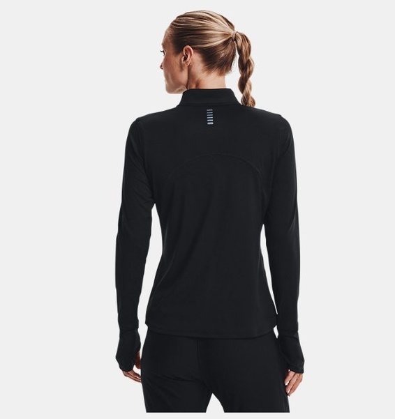 Siyah Kadın UA Qualifier Koşu 2.0 ½ Fermuarlı Sweatshirt
