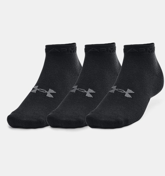 Siyah Unisex UA Essential Kısa Çorap 3'lü Paket