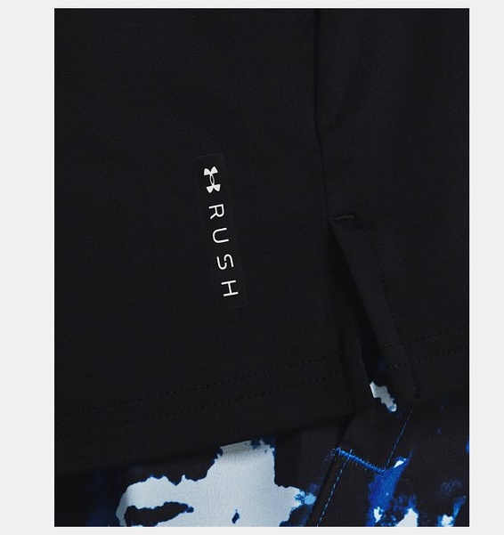 Siyah Erkek UA RUSH™ Energy Kısa Kollu T-shirt