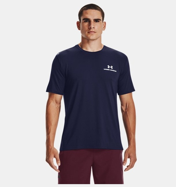 Lacivert Erkek UA RUSH™ Energy Kısa Kollu T-shirt