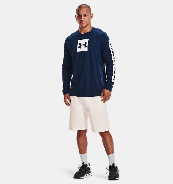 Lacivert Erkek UA Camo Boxed Sportstyle Uzun Kollu T-shirt