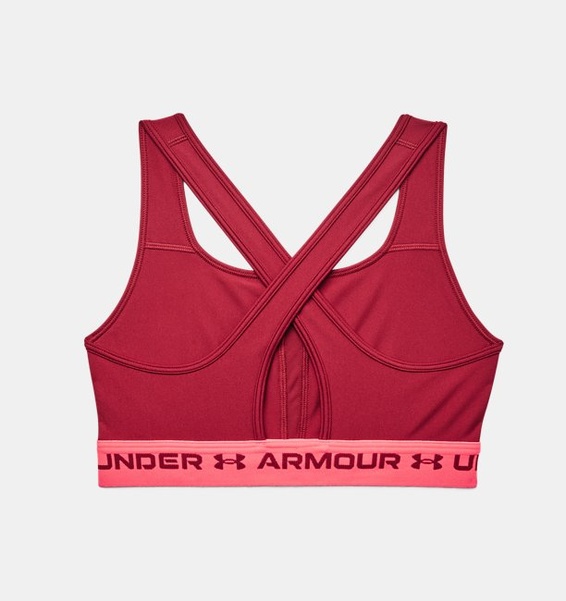Bordo Kadın UA Crossback Mid Spor Sütyeni