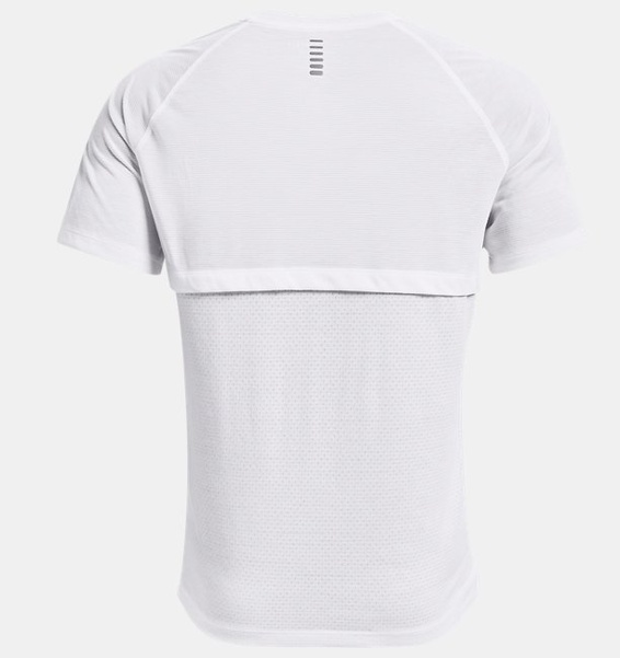 Beyaz Erkek UA Streaker Koşu Kısa Kollu T-shirt