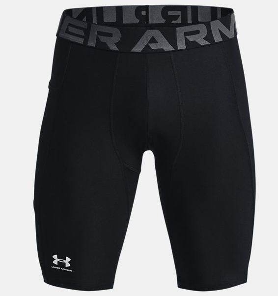 Siyah Erkek UA HeatGear Armour Kısa Tayt