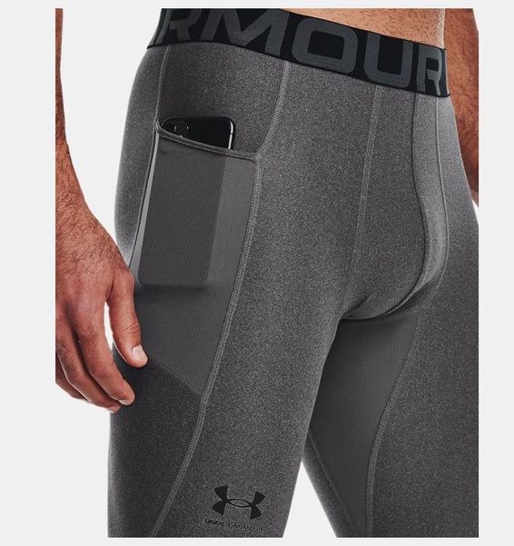 Gri Erkek UA HeatGear Armour Tayt