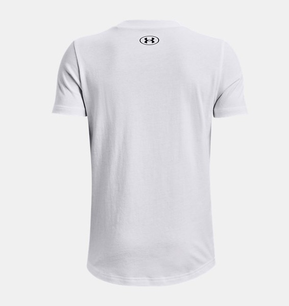 Beyaz Çocuk UA Spoststyle Left Chest Kısa Kollu T-shirt