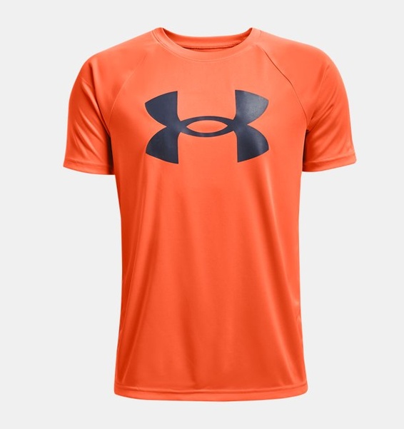 Turuncu Erkek Çocuk UA Tech™ Big Logo Kısa Kollu T-shirt