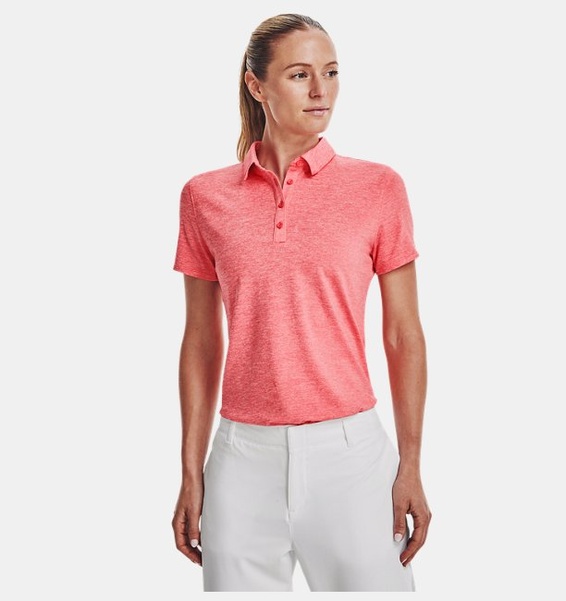 Pembe Kadın UA Zinger Kısa Kollu Polo