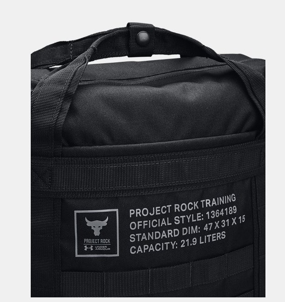 Siyah Unisex Project Rock Box Duffle Sırt Çantası