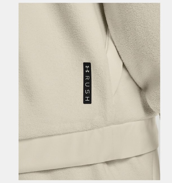 Gri Erkek UA RUSH™ Fleece Tam Boy Fermuarlı Kapüşonlu Üst