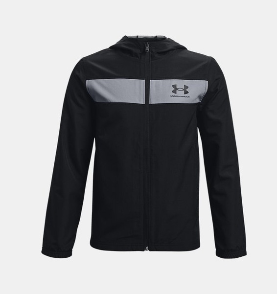Siyah Çocuk UA Sportstyle Rüzgarlık