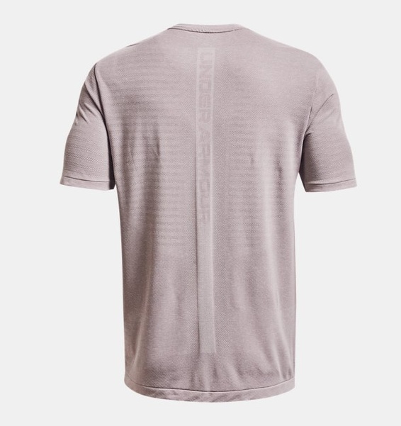 Gri Erkek UA RUSH™ Dikişsiz GeoSport Kısa Kollu T-shirt
