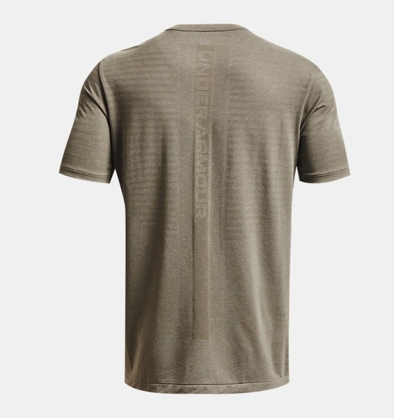 Haki Erkek UA RUSH™ Dikişsiz GeoSport Kısa Kollu T-shirt