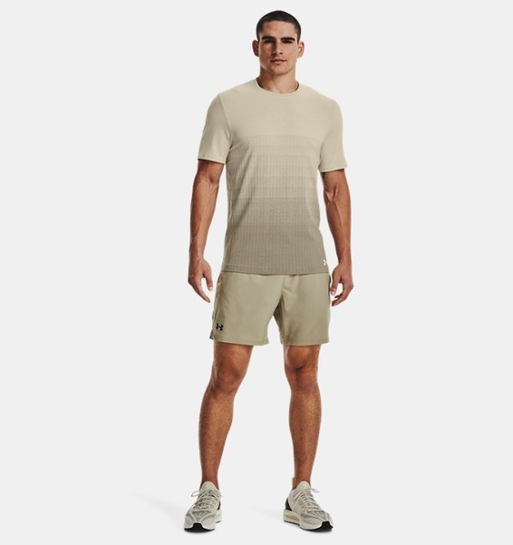 Gri Erkek UA Dikişsiz Lux Kısa Kollu T-shirt