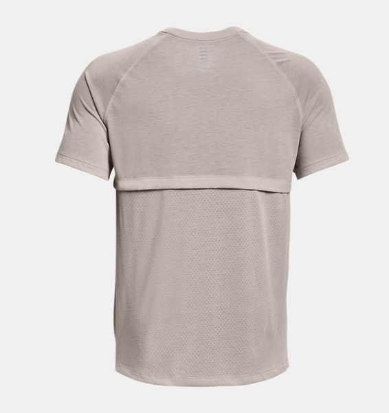 Gri Erkek UA Streaker Koşu Kısa Kollu T-shirt