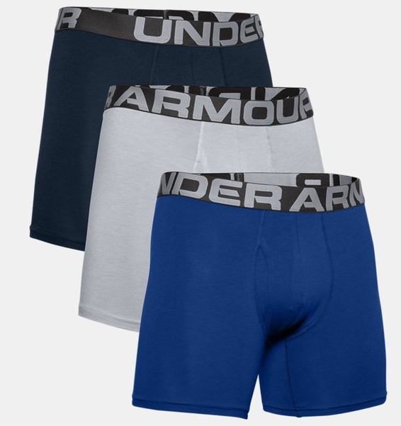 Mavi Erkek Charged Cotton® 6" Boxerjock® – 3'lü Paket