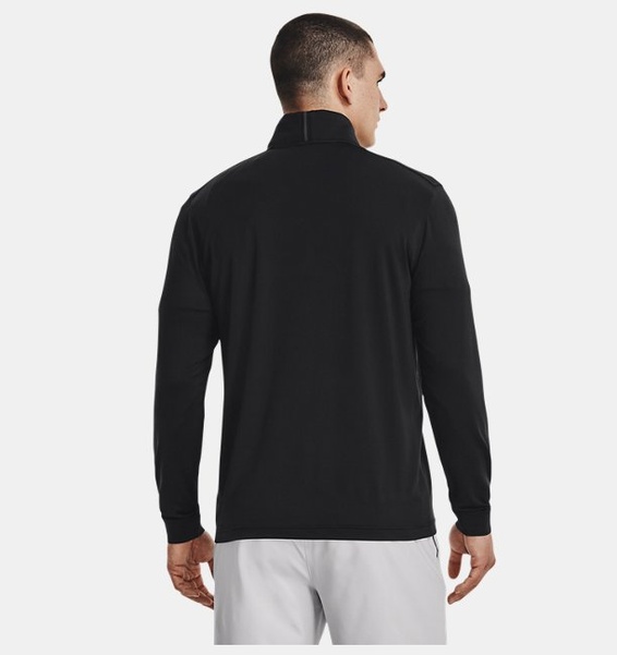 Siyah Erkek UA Playoff 1/4 Fermuarlı Uzun Kollu T-shirt