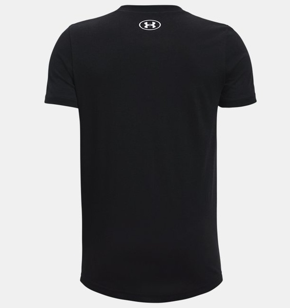 Siyah Çocuk UA Spoststyle Left Chest Kısa Kollu T-shirt