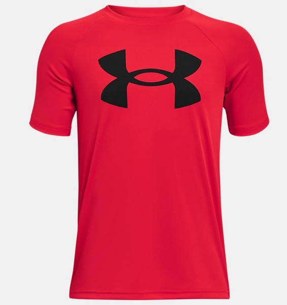Kırmızı Erkek Çocuk UA Tech™ Big Logo Kısa Kollu T-shirt