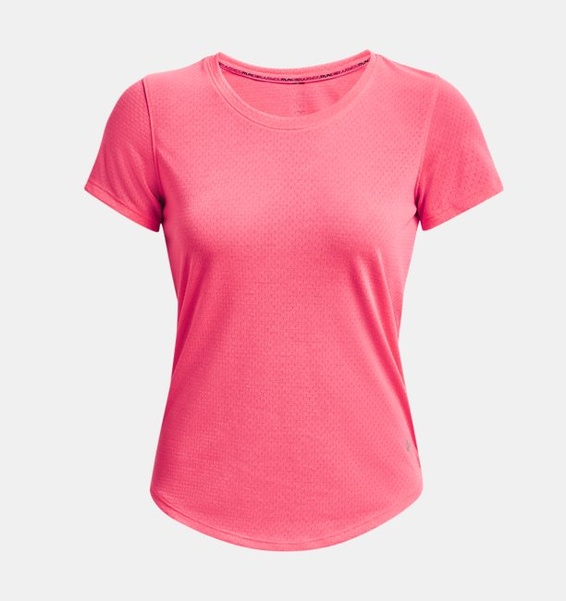 Pembe Kadın UA Streaker Koşu Kısa Kollu T-shirt