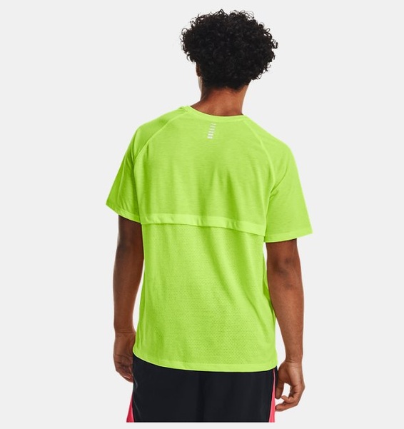 Yeşil Erkek UA Streaker Koşu Kısa Kollu T-shirt