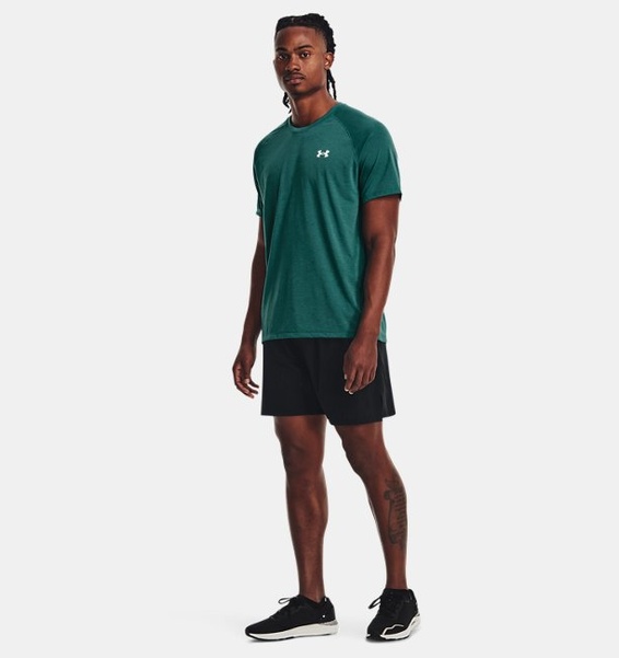 Yeşil Erkek UA Streaker Koşu Kısa Kollu T-shirt
